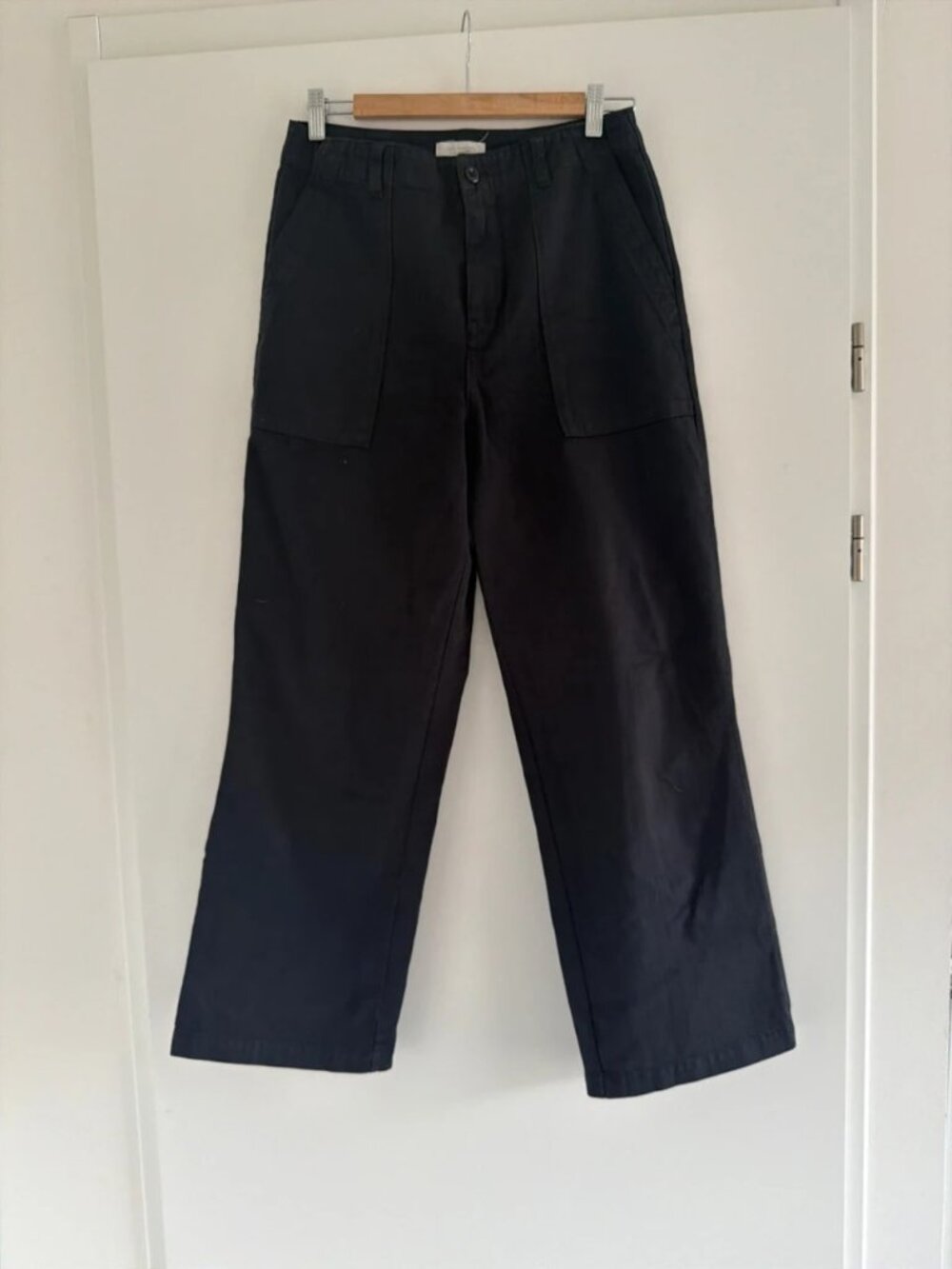Women’s Black Wide Leg Utility Pants W28
